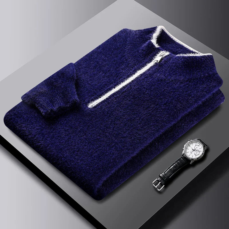 The Heather Quarter Zip Pullover