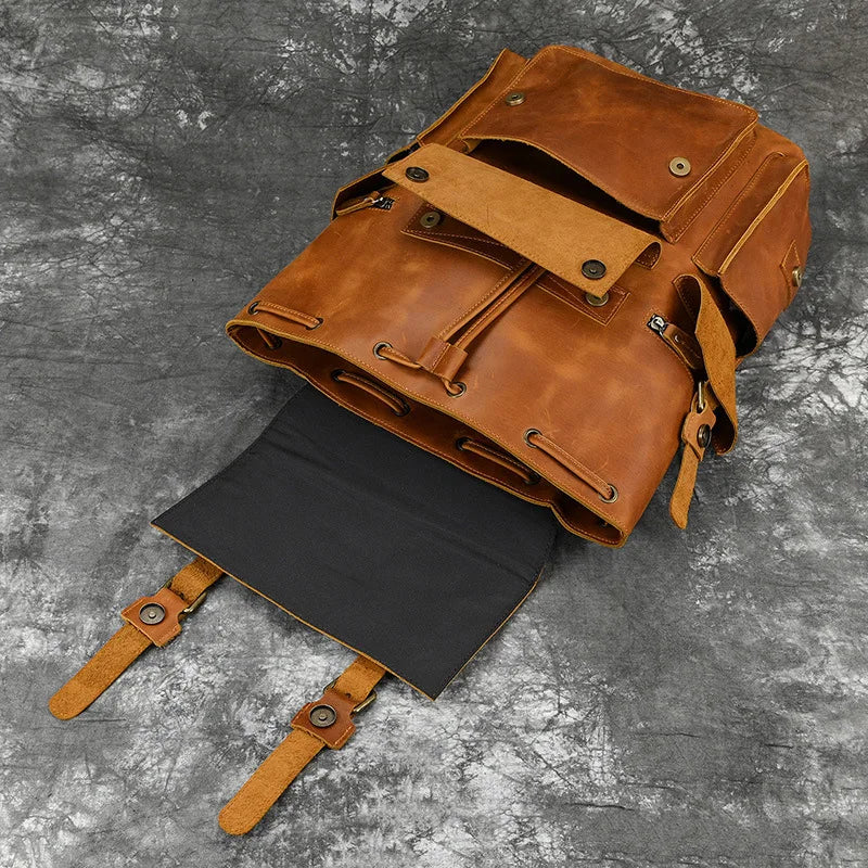 The Chase Full-Grain Leather Backpack