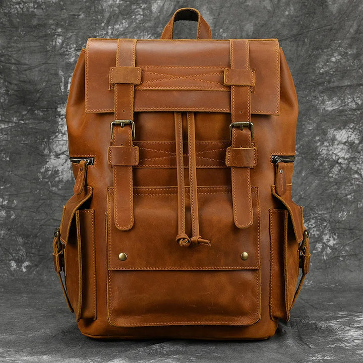 The Chase Full-Grain Leather Backpack