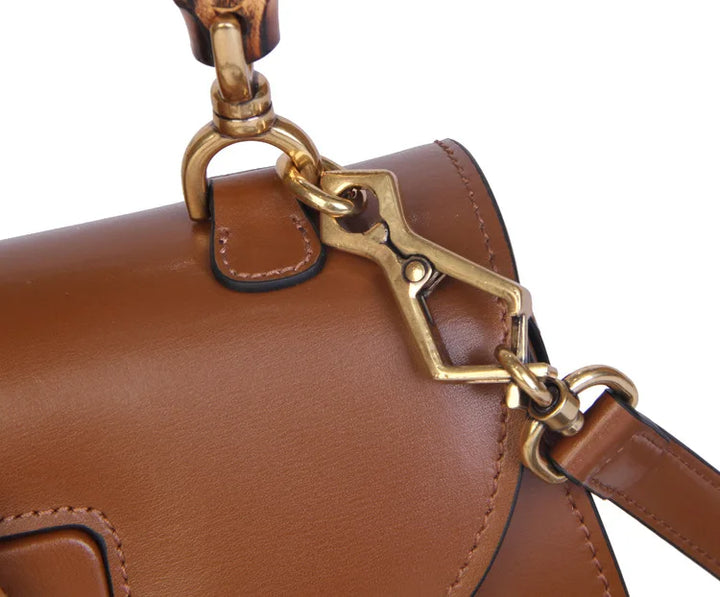 The Hayden Bamboo Top-Handle Bag