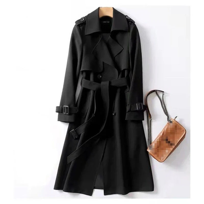 Natalie Double-Breasted Trench Coat