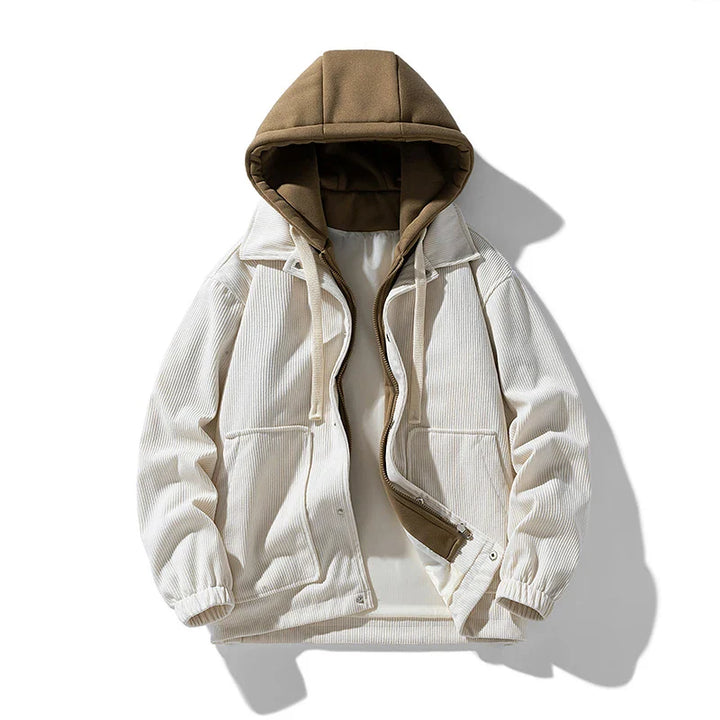 Lindsey Hooded Corduroy Jacket