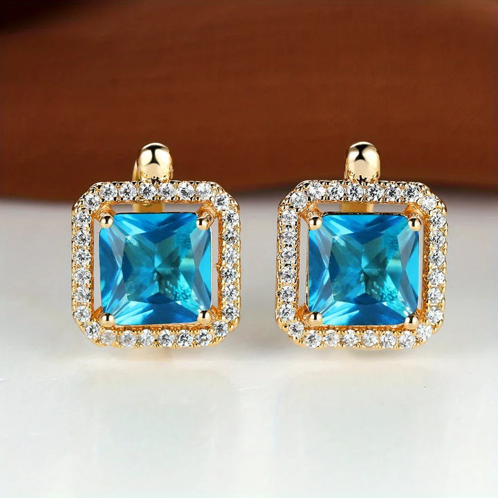 Velour Halo Stud Earrings