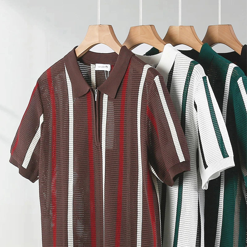 Cody Open Knit Polo
