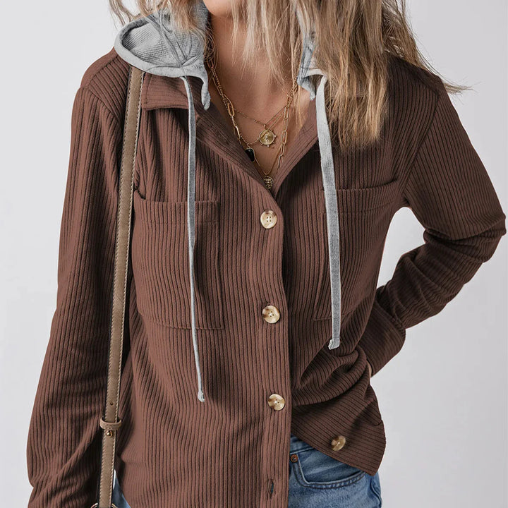 Summer Hooded Button Shirt