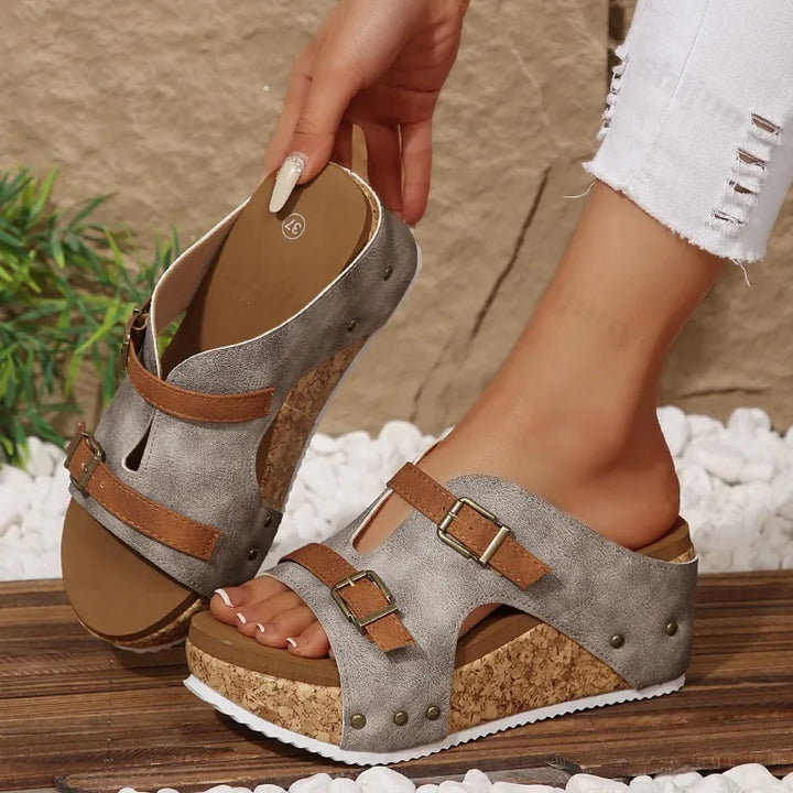 Amber Wedge Platform Sandals