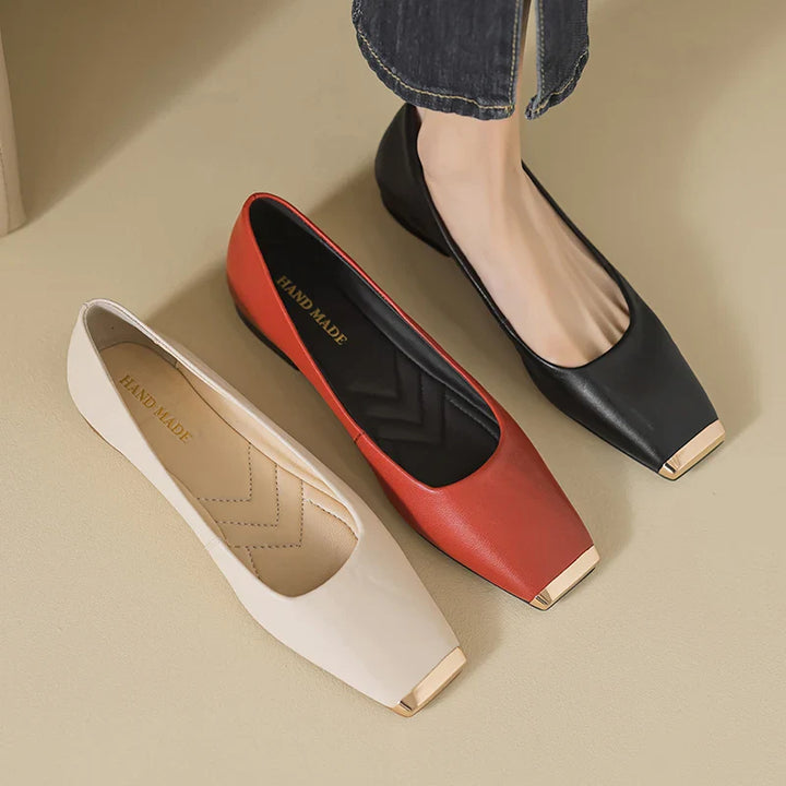 Nicole Gold Toe Ballet Flat