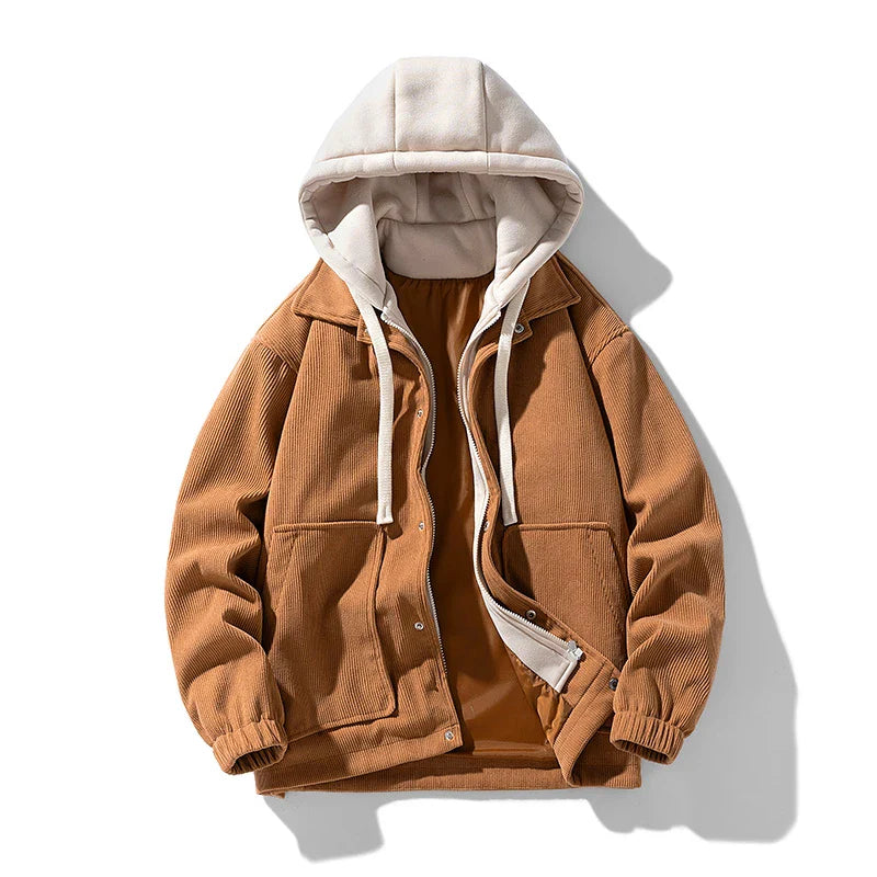 Lindsey Hooded Corduroy Jacket