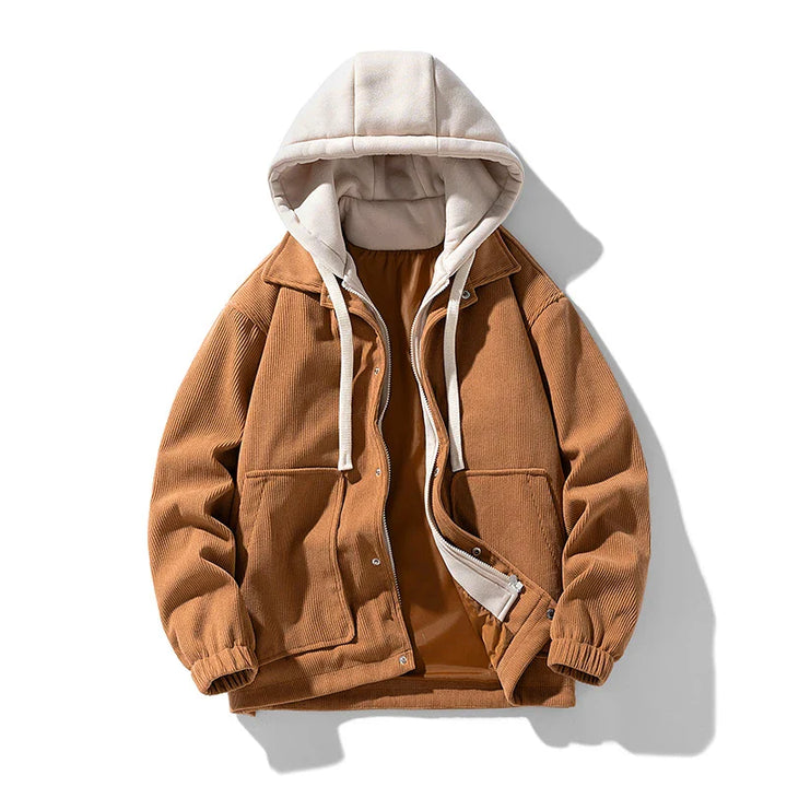 Lindsey Hooded Corduroy Jacket