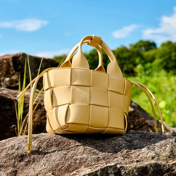 Dana Woven Mini Basket Bag