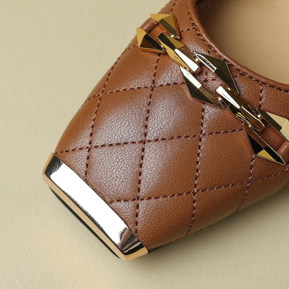 Amber Block Heel Pump