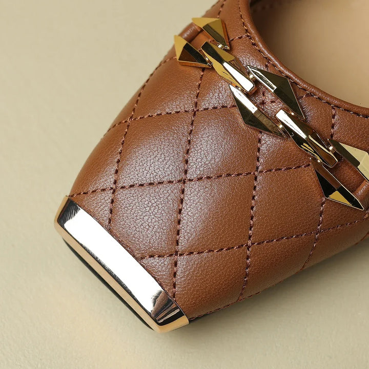 Amber Block Heel Pump