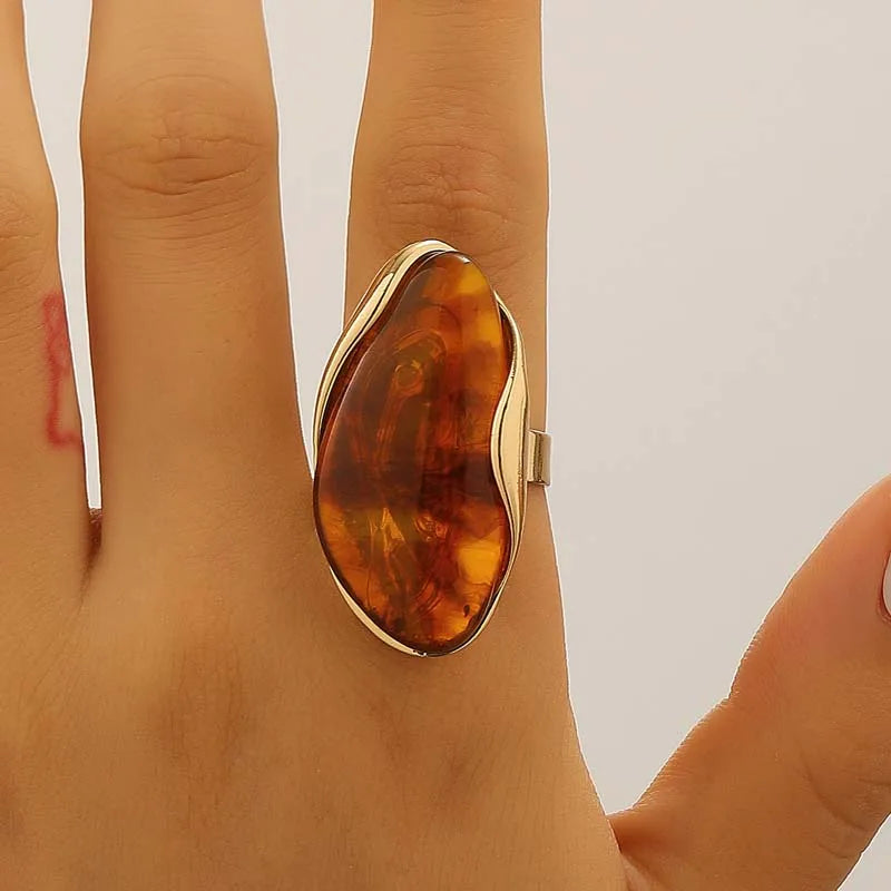 Velour Cabochon Gemstone Ring