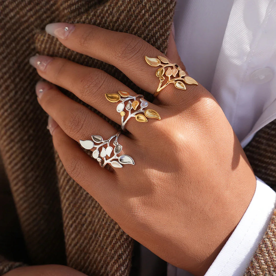 Velour Botanical Ring