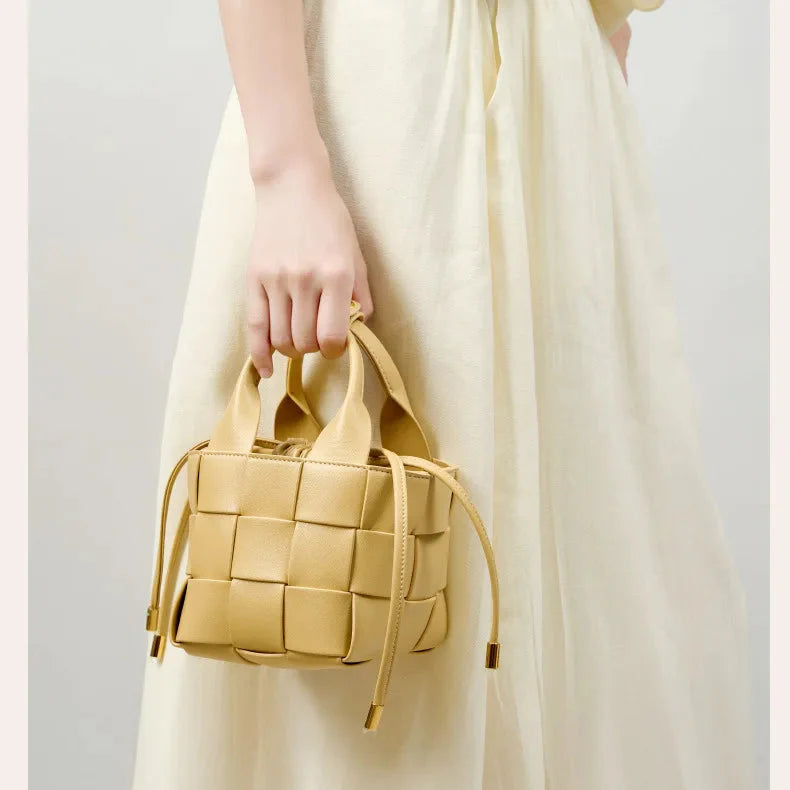 Dana Woven Mini Basket Bag