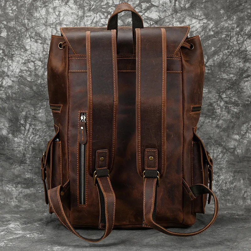 The Chase Full-Grain Leather Backpack