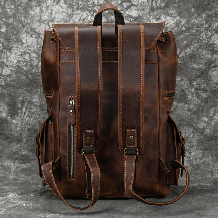The Chase Full-Grain Leather Backpack