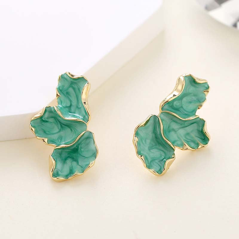 Velour Floral Stud Earring
