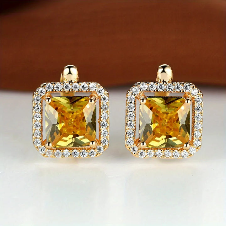 Velour Halo Stud Earrings