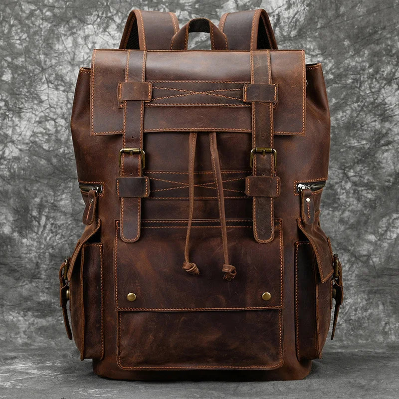 The Chase Full-Grain Leather Backpack