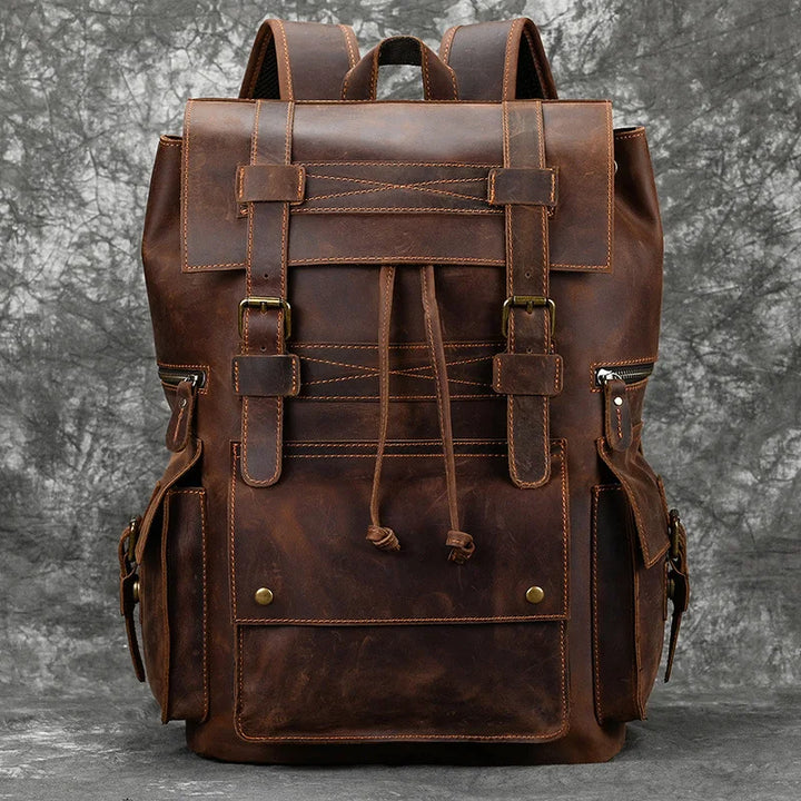 The Chase Full-Grain Leather Backpack