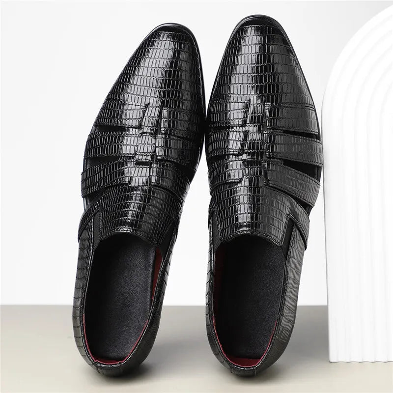 Rachel Cut Out Crocodile Loafer