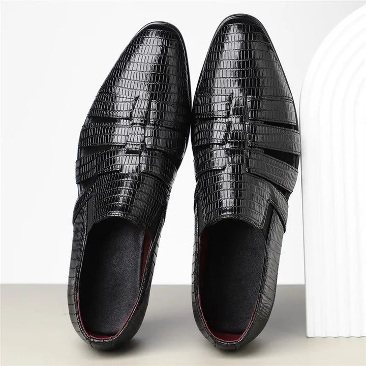 Rachel Cut Out Crocodile Loafer