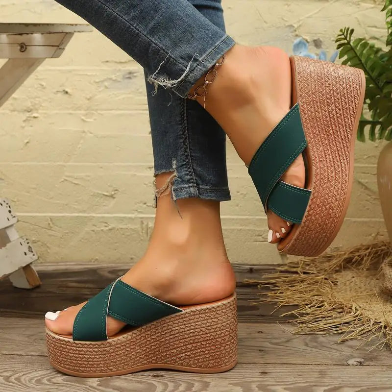 Grace Platform Wedge Sandal