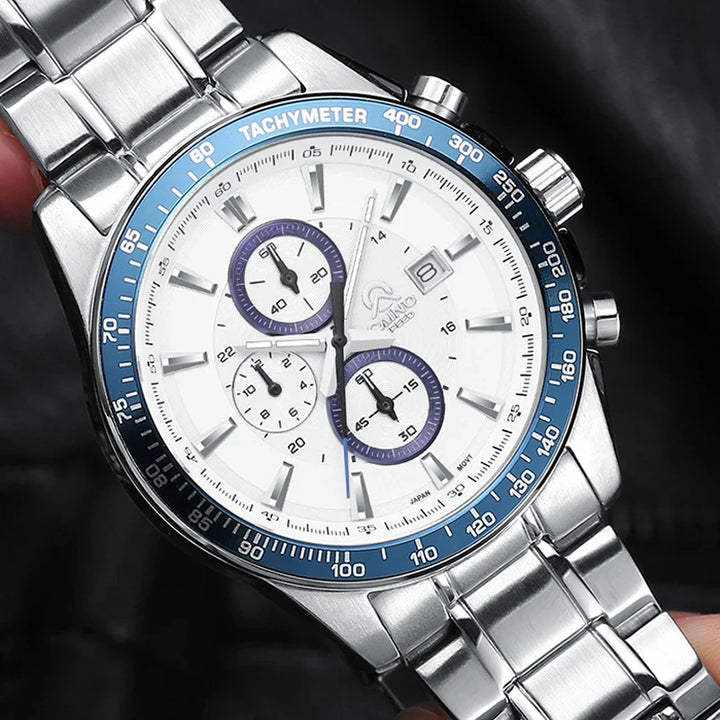 Sterling Bracelet Chronograph Watch, 44mm