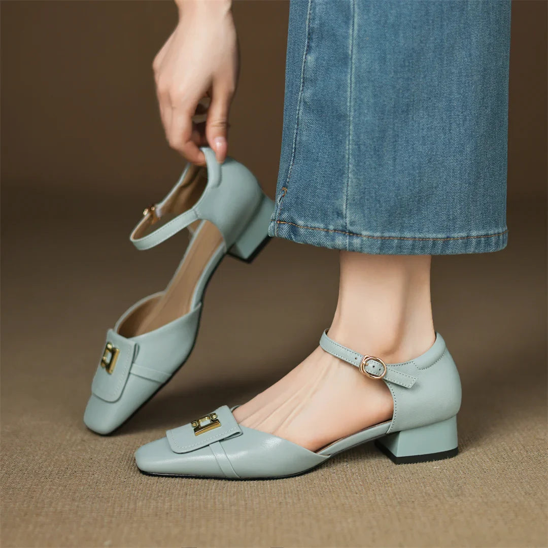 Rachel Block Heel Pump