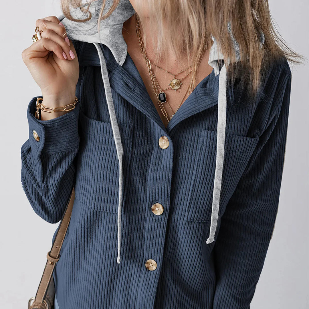 Summer Hooded Button Shirt