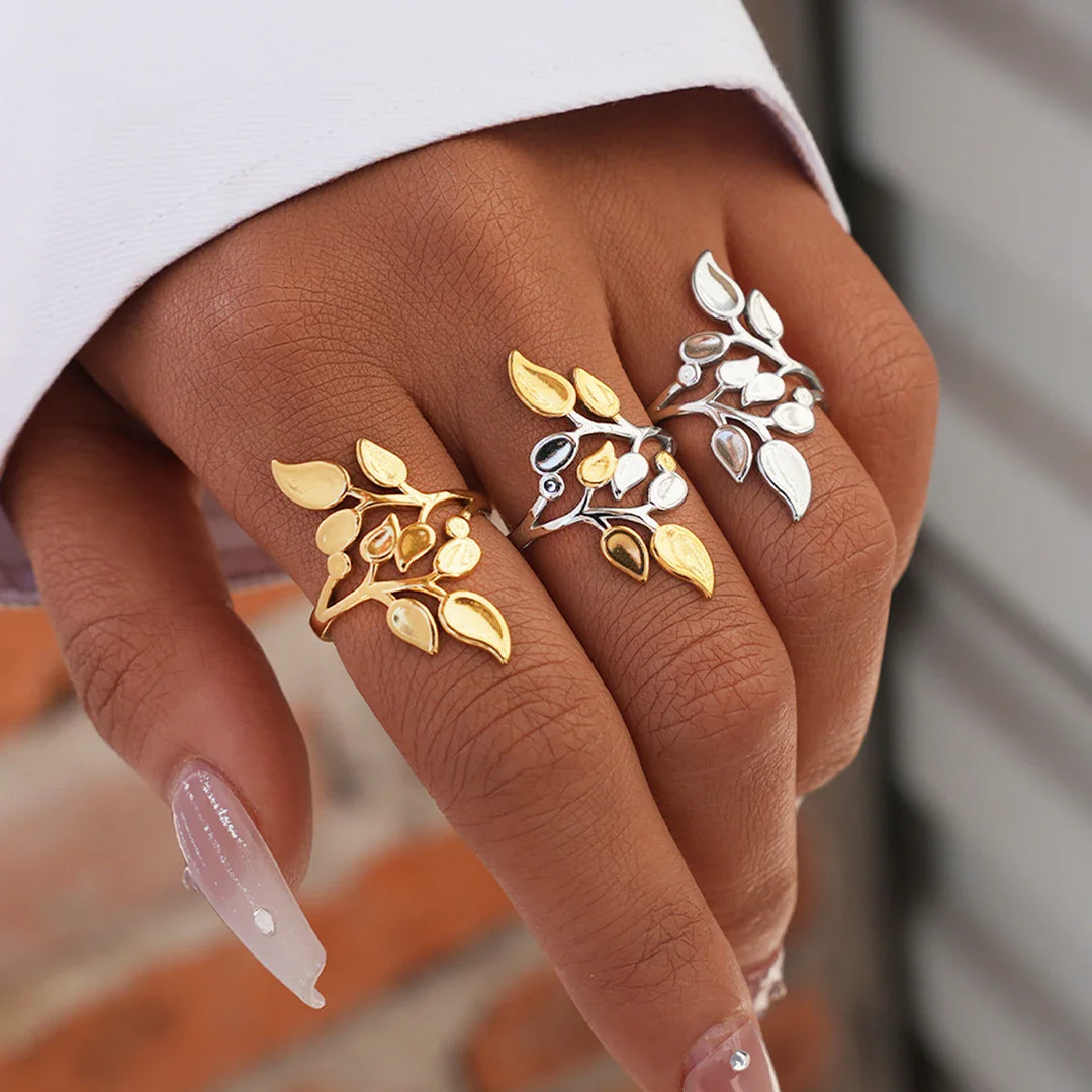 Velour Botanical Ring