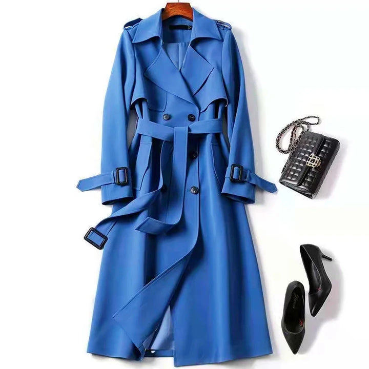 Natalie Double-Breasted Trench Coat