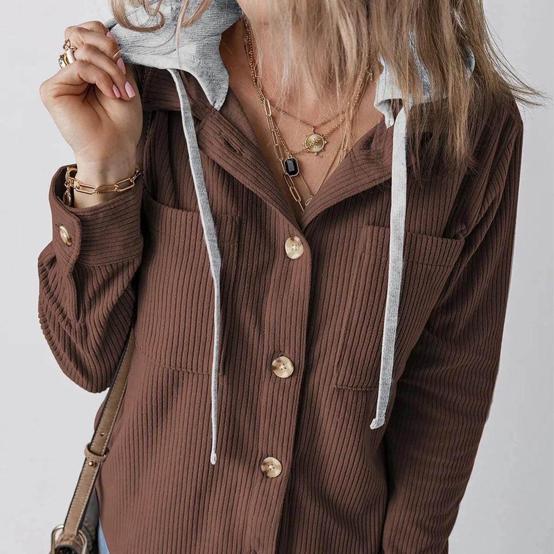 Summer Hooded Button Shirt