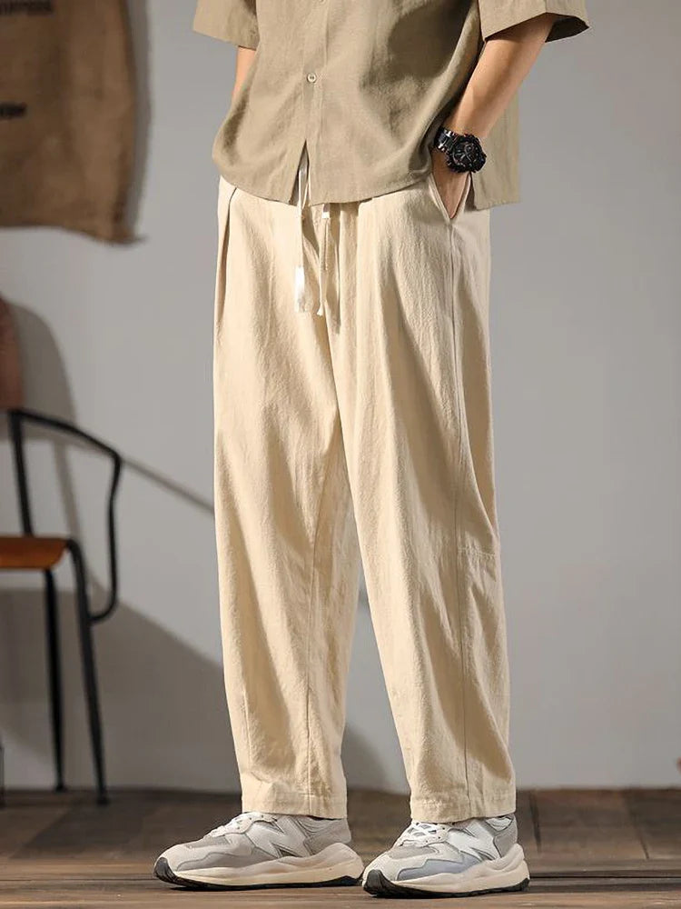 Stephanie Linen Drawstring Pants
