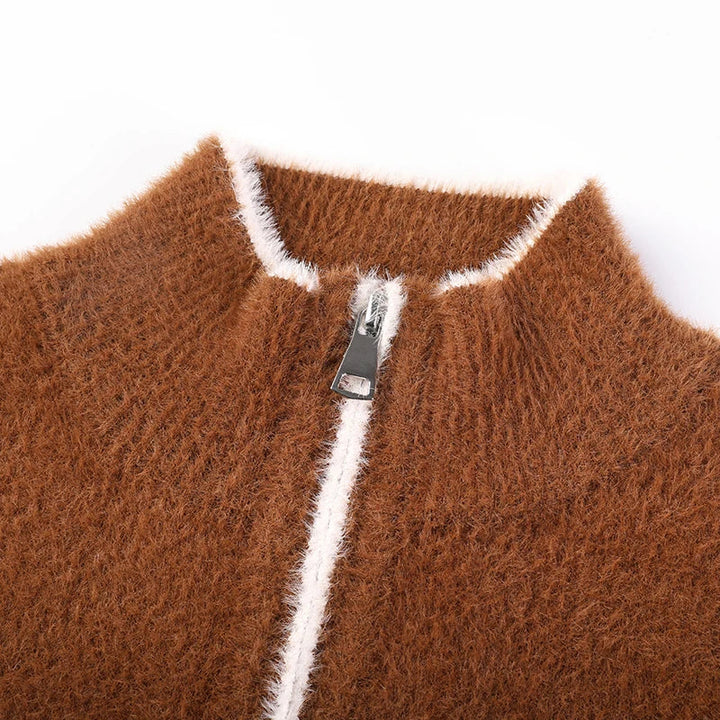 The Heather Quarter Zip Pullover