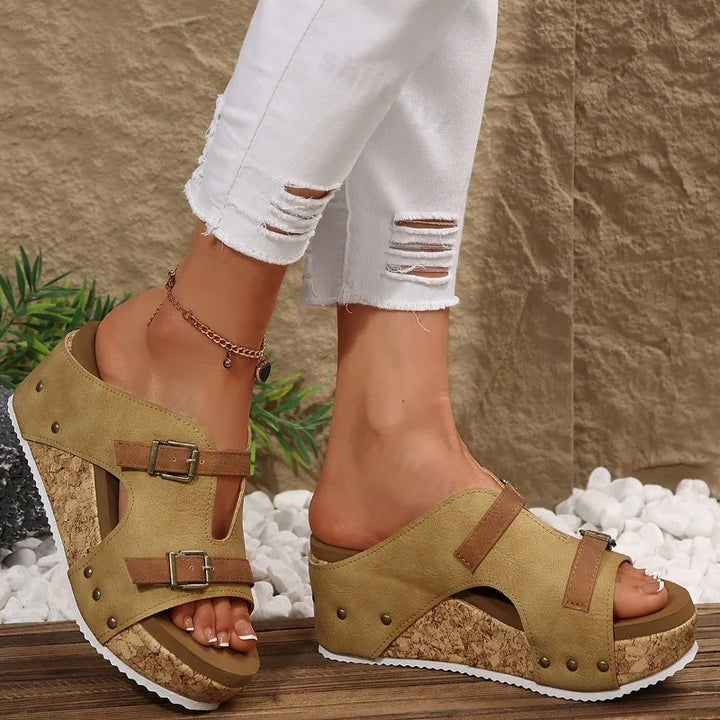 Amber Wedge Platform Sandals