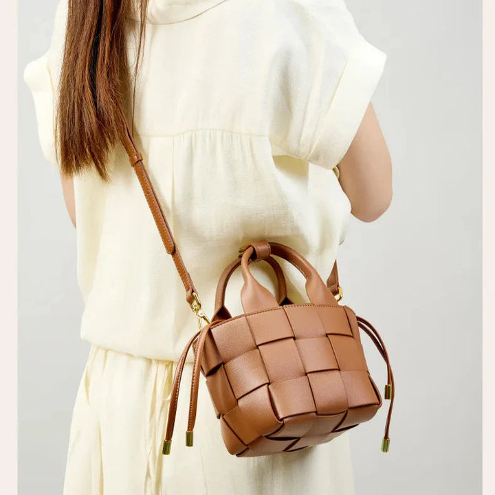 Dana Woven Mini Basket Bag