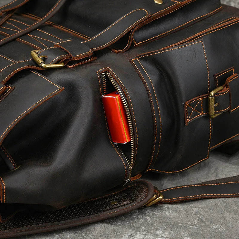 The Chase Full-Grain Leather Backpack