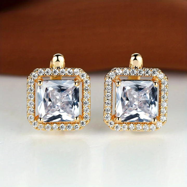 Velour Halo Stud Earrings