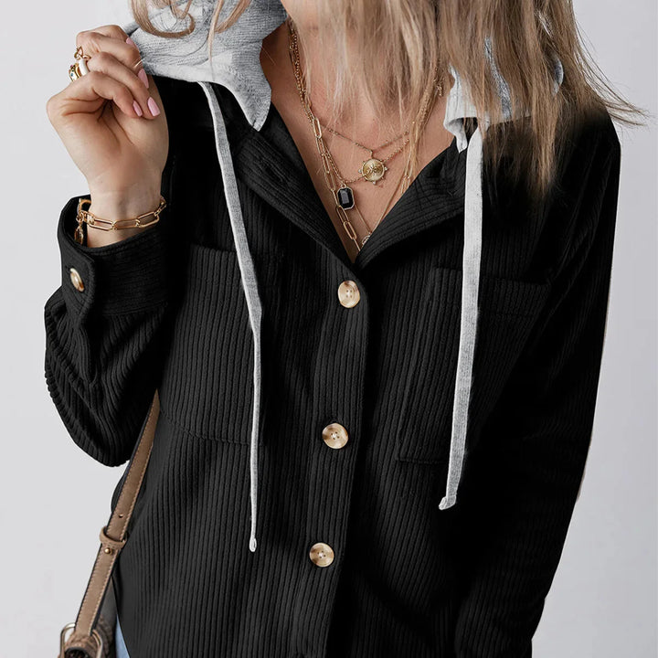 Summer Hooded Button Shirt