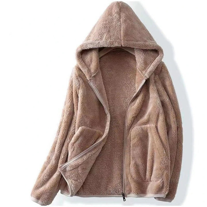 The Kristen Coral Fleece Hoodie