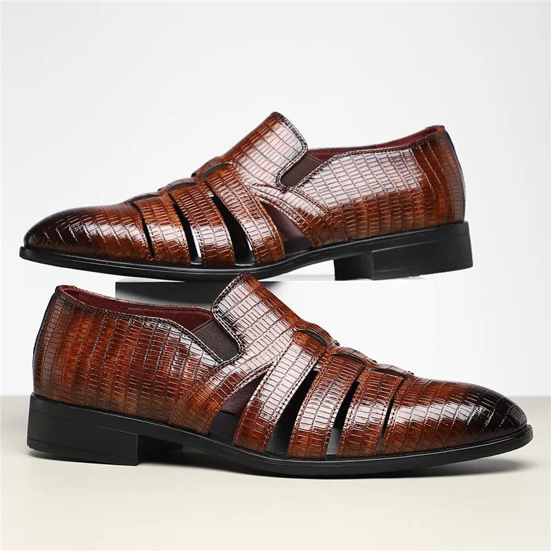 Rachel Cut Out Crocodile Loafer