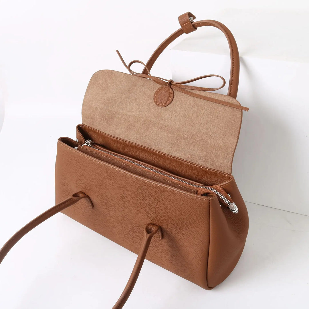 Shelby Bow Leather Handbag