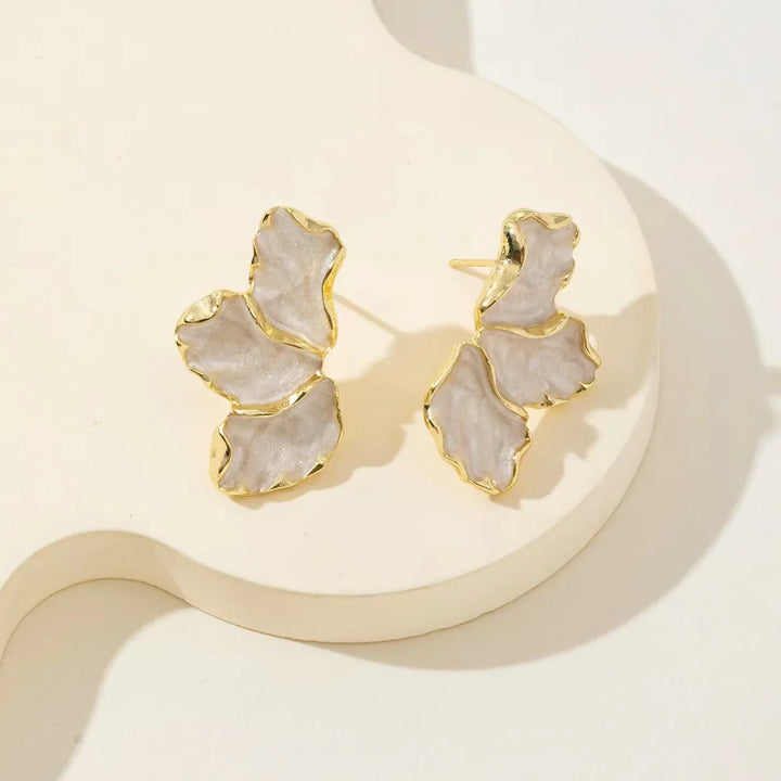 Velour Floral Stud Earring