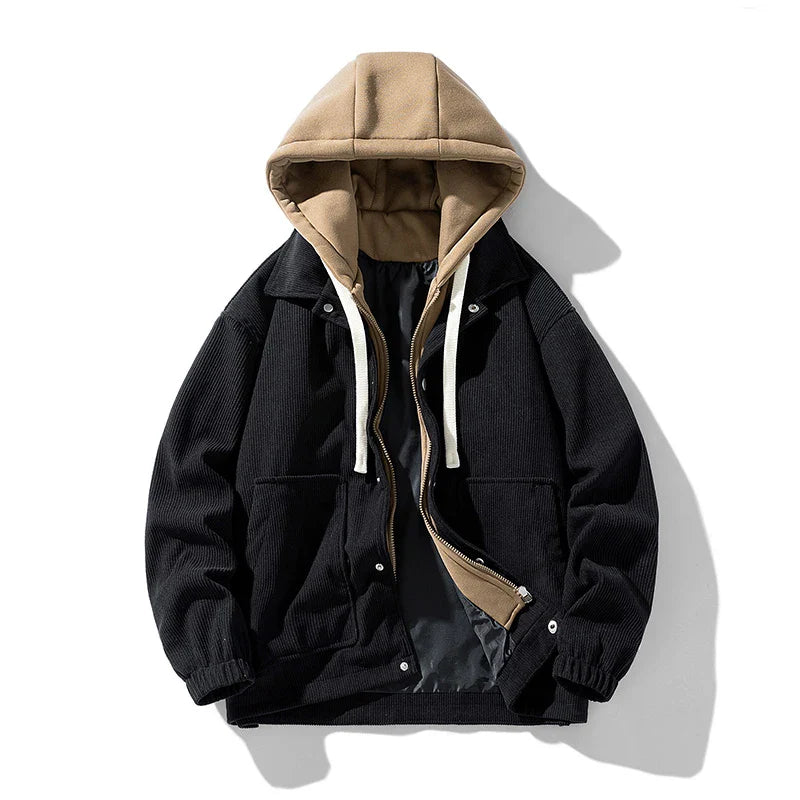 Lindsey Hooded Corduroy Jacket