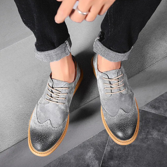 Brody Suede Wingtip Shoe