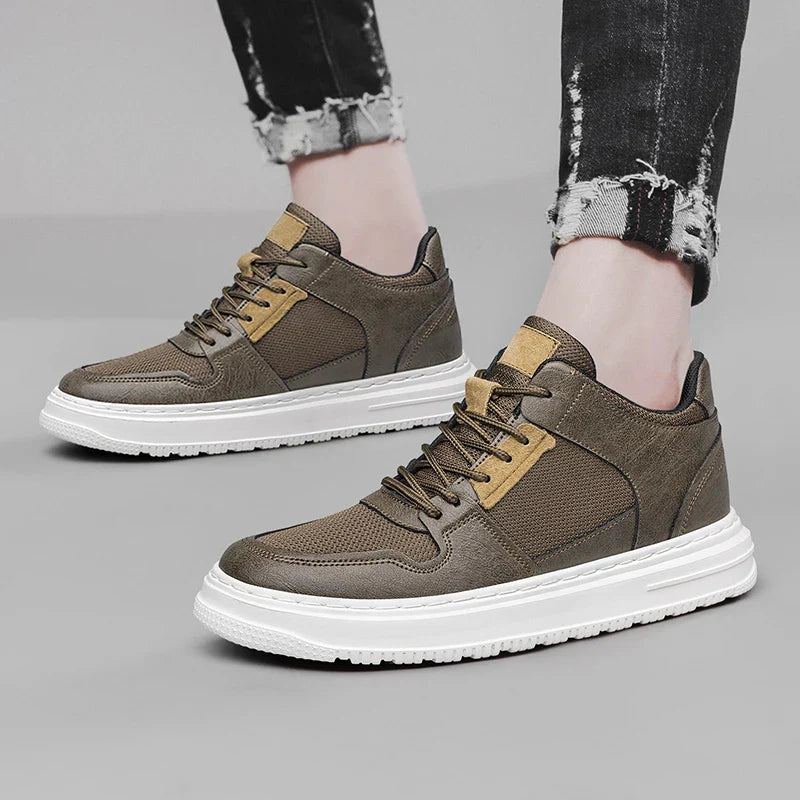 Sterling Leather Mid Top Sneaker