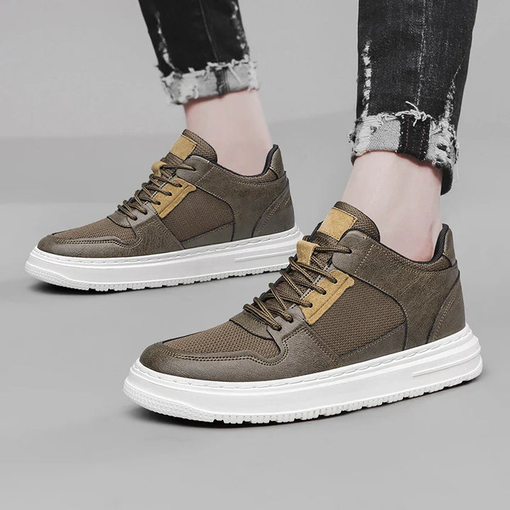 Sterling Leather Mid Top Sneaker