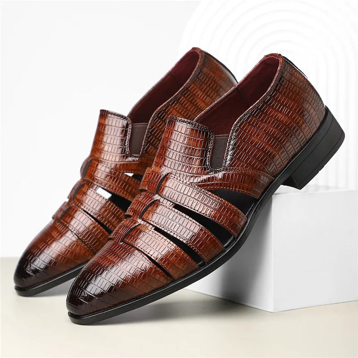 Rachel Cut Out Crocodile Loafer